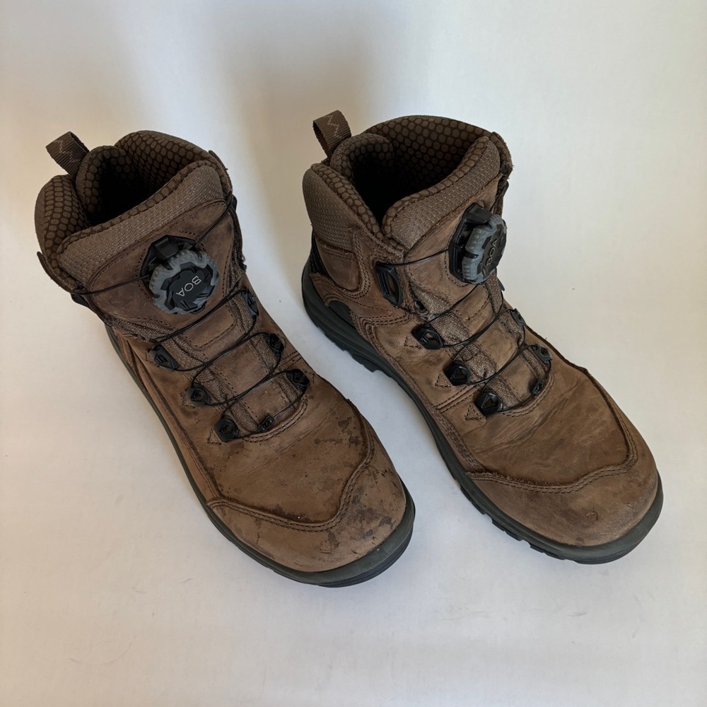 RED WING women brown leather casual Tradeswoman BOA Safety Toe Waterproof size 9 - Picture 2 of 15